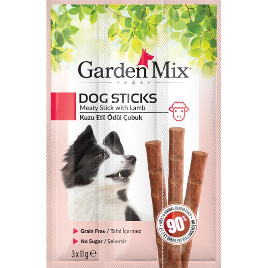 Gardenmix Kuzu Etli Köpek Stick Ödül 3*11gr