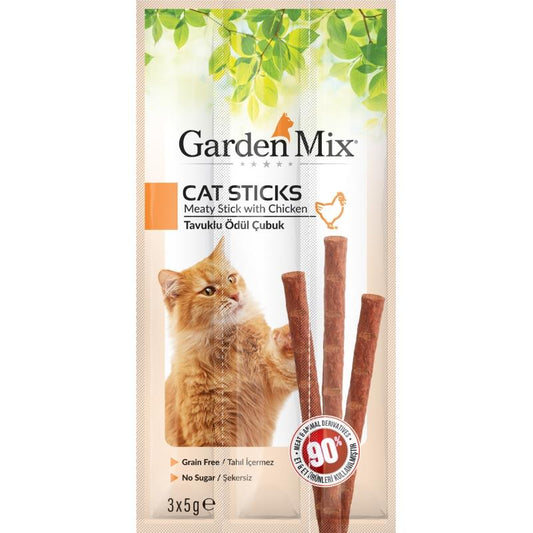 Gardenmix Tavuklu Kedi Stick Ödül 3*5gr