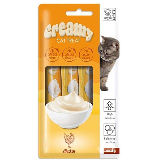 M-Pets Creamy Tavuklu Kedi Ödülü 4 x 15 gr