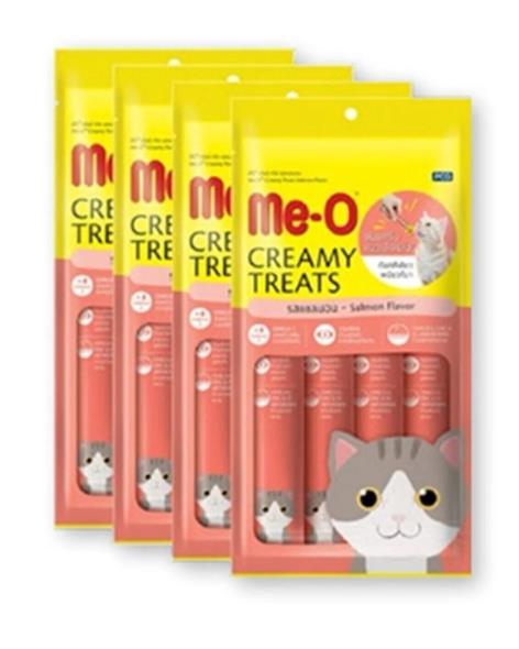 Me-O Creamy Somon Balıklı Kedi Ödülü (4*15 gr) 4'lü Paket