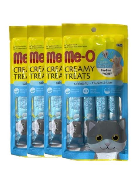ME-O Creamy Tavuk&Ciğer Kedi Ödülü (4*15gr)  4'lü Paket
