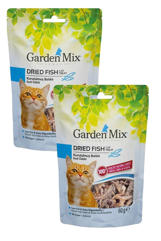 Garden Mıx Kurutulmuş Balıklı Kedi Ödülü 60 gr (2ADET)