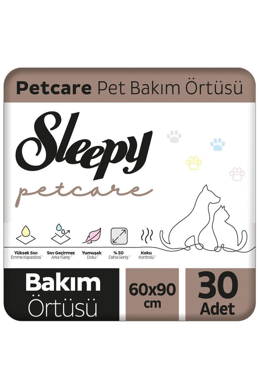Sleepy Petcare Pet Bakım Örtüsü 60x90 Cm 30 Adet