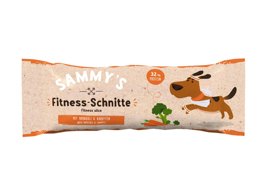 Sammy's Fitness Slice Köpekler İçin Brokoli ve Havuçlu Protein Bar - 25 Gr