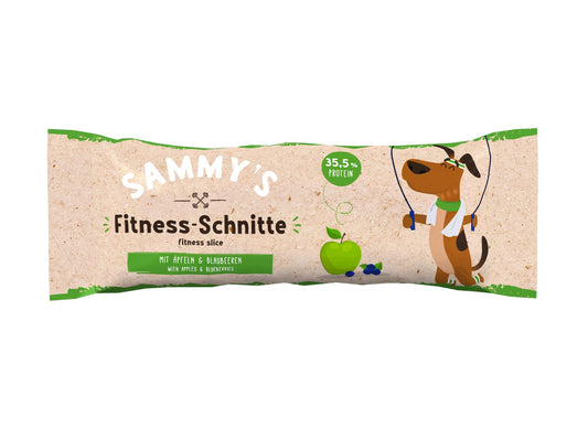 Sammy's Fitness Slice Köpekler İçin Elmalı ve Yaban Mersinli Protein Bar - 25 Gr