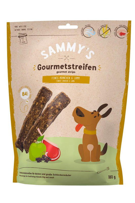 Sammy's Gourmet Strips Tavuk ve Kuzulu Köpek Ödülü - 180 Gr