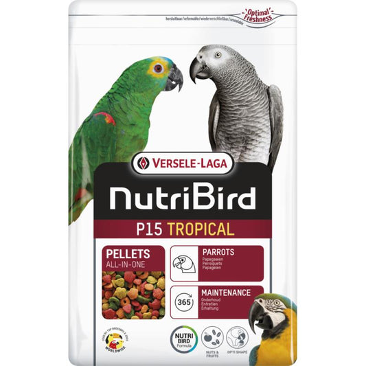 Versele Laga Nutrıbırd P15 Tropical Papağanlar İçin Meyveli Pelet Yem 10 Kg